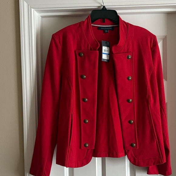 Tommy Hilfiger Women's Band Military Style Jacket Size XL NWT - Picture 6 of 10